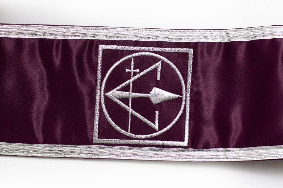 Masonic Sash Cryptic symbol