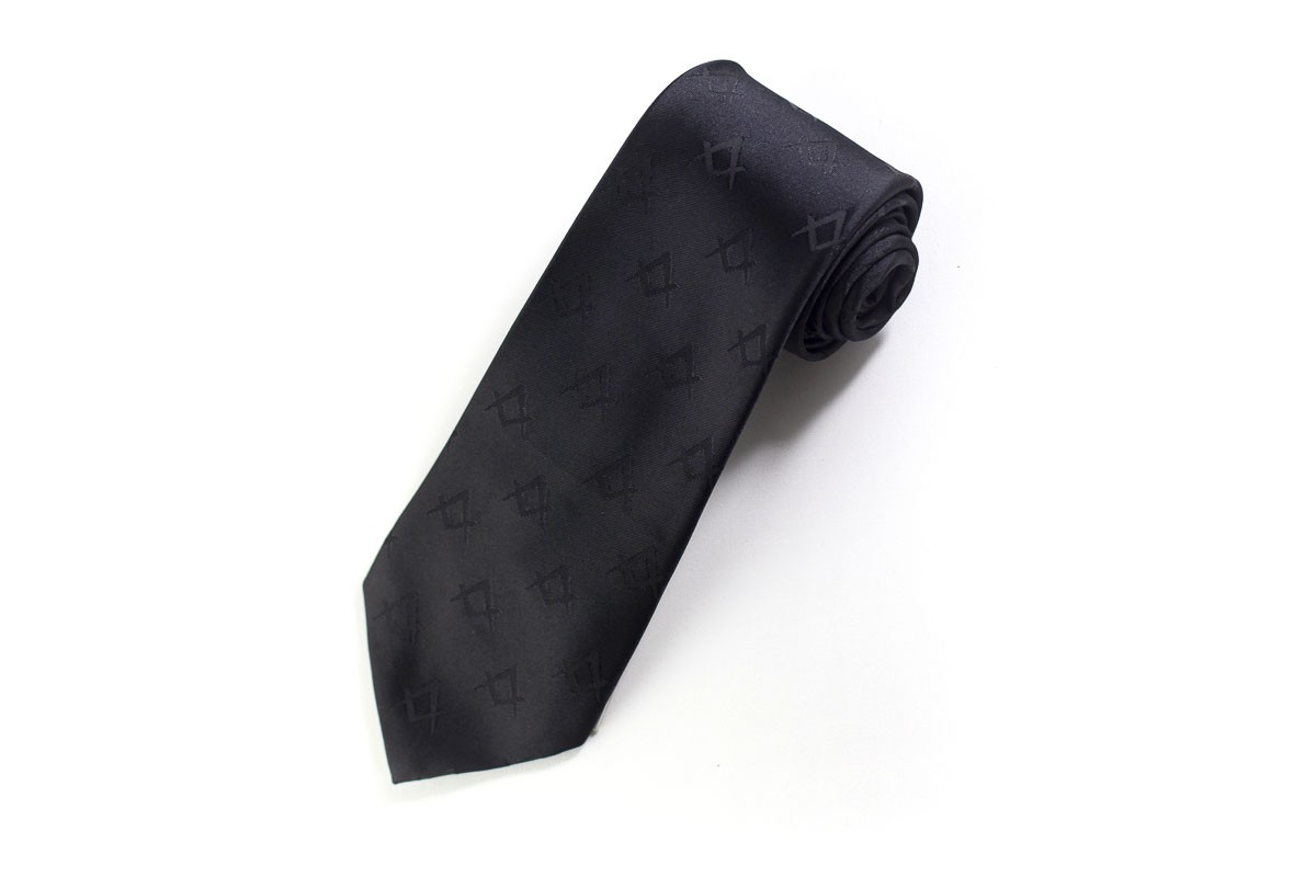Masonic tie authentic 3rd degree black