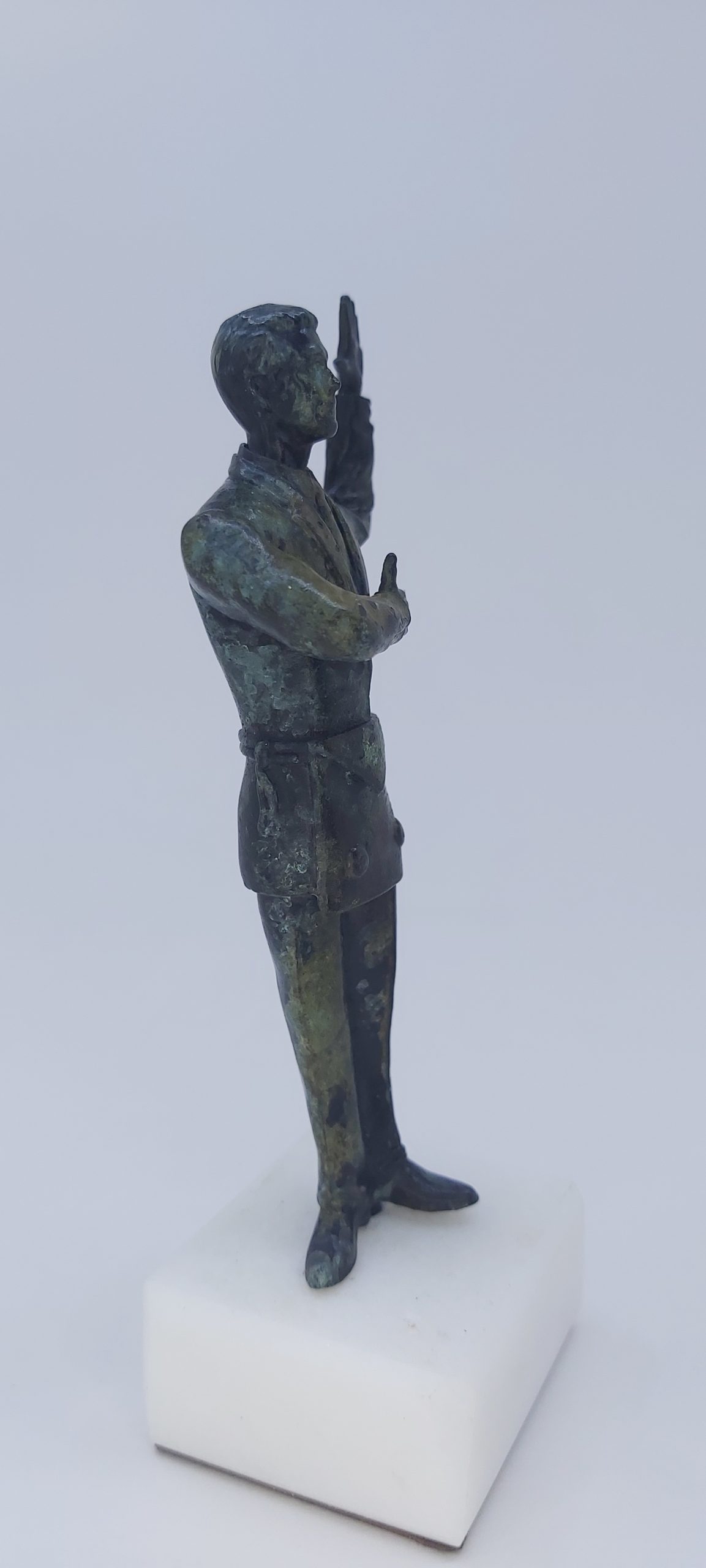 B degree masonic old rusted bronze statue1 B degree masonic old rusted bronze statue1
