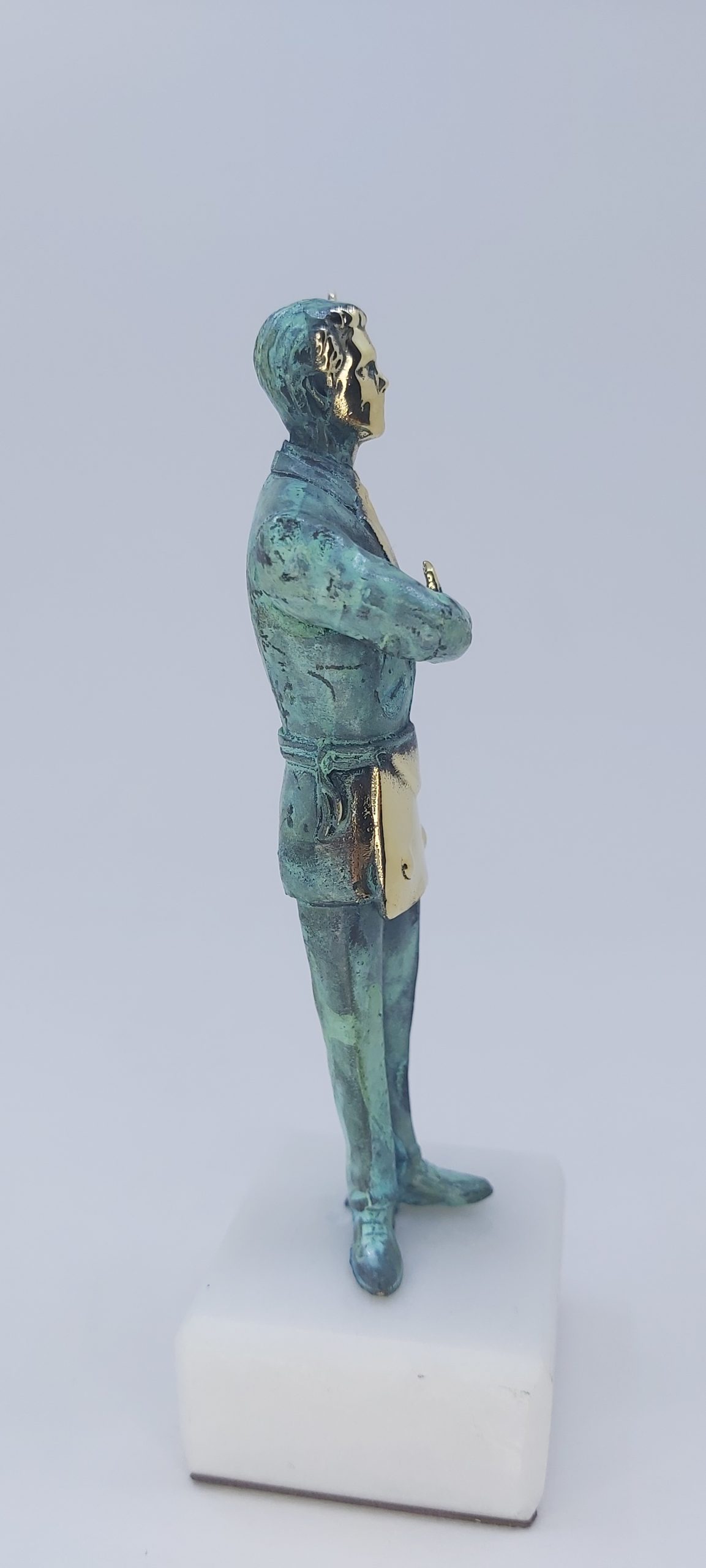 B degree masonic rusted bronze statue1 B degree masonic rusted bronze statue1
