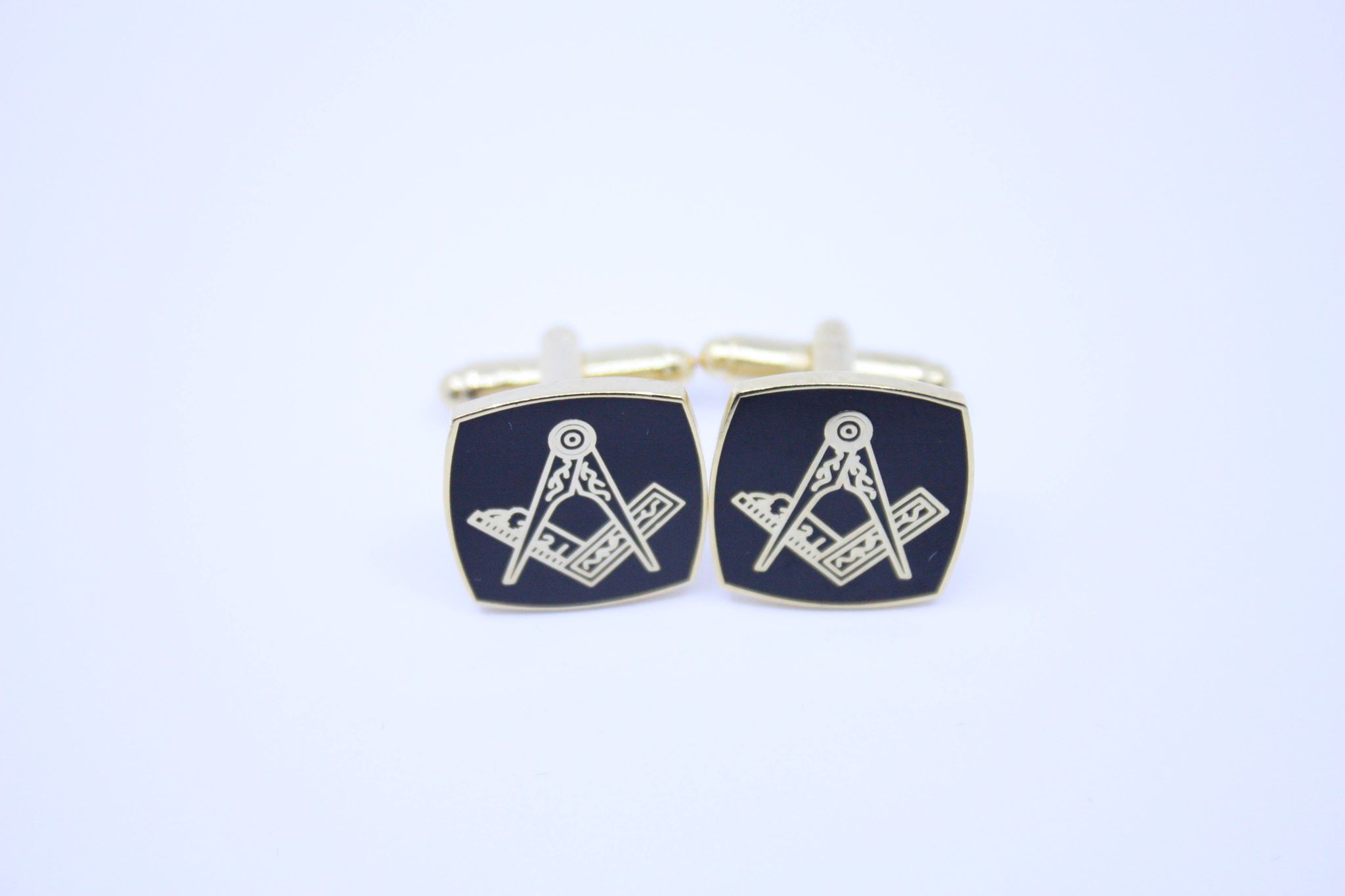 square compass cufflinks