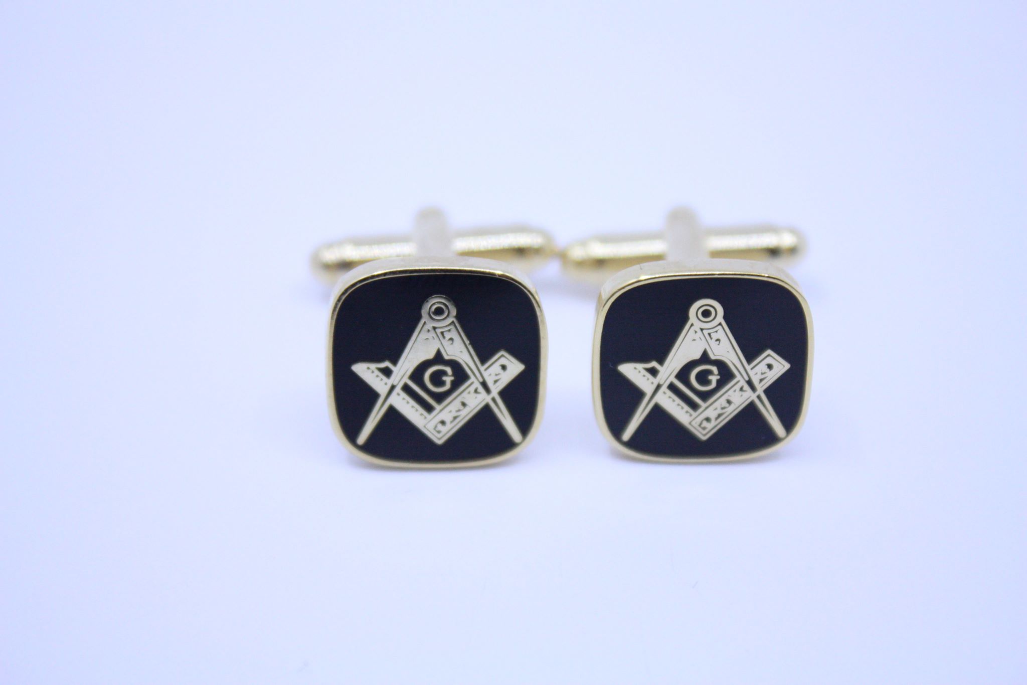 square & compass cufflinks